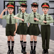儿童舞蹈套装警察服小交警角色扮演运动会，小海军演出小学生合唱服
