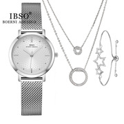 3629SX士手表手链手镯水钻网带表女时尚圆形石英玫瑰金国产腕表