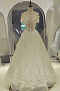 齐地婚纱礼服气质新娘韩式显瘦抹胸婚纱森系自然蓬鱼骨外置精致
