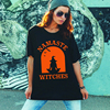 mamaste witches halloween clothes创意万圣节南瓜衫服装女短袖