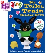 海外直订Bing My Toilet Train Sticker Book 宾 我的厕所火车贴纸书