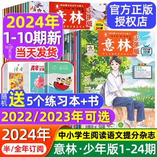 意林少年版杂志2024年10期新出小国学5月全套2023年1-12月中小学作文素材写作校园读本15周年18周年纪念书过刊22小学版合订本