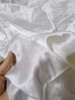 真丝白色纯色素绉缎零头布100%桑，蚕丝面料大块服装床品连衣裙布料