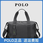 Polo旅行包大容量男短途旅行男士行李袋单肩斜挎包休闲运动健身包