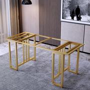 桌腿支架茶几脚架底座岩板玻璃餐桌铁艺金属，书桌子腿支撑架子桌脚