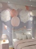 墙纸儿童房女孩壁纸温馨卧室背景墙墙布粉色壁布公主房定制壁画