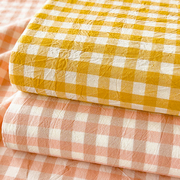 日系全棉水洗棉床单单件，纯棉学生被单老粗布，宿舍单人三件套枕套2
