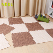 卧室隔音泡沫地垫木纹，拼图儿童地毯床边垫拼接塑料地板垫子60x60