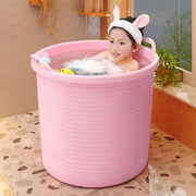 儿童泡澡桶加厚全身宝宝洗澡桶大号可坐婴儿幼儿大童小孩游泳桶