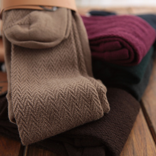 日本秋冬水波纹莫代尔，棉加厚高品质，保暖连裤袜打底袜子长腿