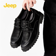 jeep男鞋真皮男士商务正装皮鞋英伦风男式单鞋P223M10040