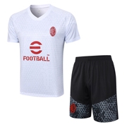 2324赛季AC米兰球衣短袖足球训练服白色D938# football jersey