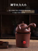 家用陶瓷酒精炉茶壶套装 户外烧水壶便携茶炉煮茶器温茶炉加热炉