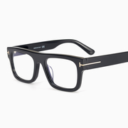 tf眼镜框tf5634大框黑色板材，镜架玳瑁色，防辐射近视镜方形大头眼镜