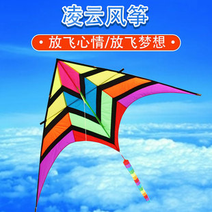 潍坊基林风筝微风易飞凌云，成人初学者特大型高档伞布树脂杆