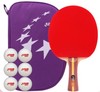 红双喜乒乓球拍板二星2星青少年单支初学娱乐送球 T2002 2006