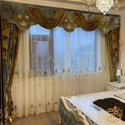 欧式窗帘客厅奢华大气简欧宫廷豪华美式卧室，成品高档丝绒棉绒绒布