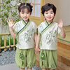 兄妹装夏装男女童儿童唐装汉服3岁4两件套宝宝，中国风5表演服套装2