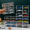 风火轮收纳盒合金小汽车模型TOMICA1 64儿童玩具多美卡透明展示架