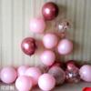 金属玫瑰金玫红色亚光嫩粉色气球组合浪漫生日派对，装饰布置