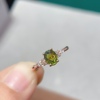 纯天然碧玺戒指，s925纯银镶嵌。晶体干净火彩好，主石5*6.5mm