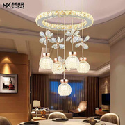 餐厅灯吊灯三头现代简约创意个性，餐桌灯led饭厅家用客厅水晶灯
