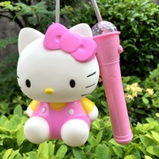 Hello Kitty手提存钱罐音乐发光灯笼 国庆节女孩儿童灯笼