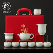 如瓷动人大师级汝窑功夫茶具套装，家用高档轻奢2024茶壶茶杯礼盒装