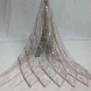 lacemn2308几何菱形珠管亮片网纱面料婚纱礼服派对舞台服装布料