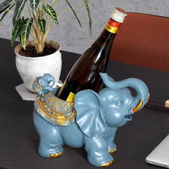 红酒架摆件现代简约北欧式创意大象家用客厅酒柜酒瓶收纳置物