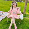 女童新中式国风套装，夏季2024儿童女宝，夏装洋气短袖两件套童装