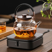 玻璃煮茶壶电陶炉煮茶器泡茶烧水壶茶具白茶家用全自动蒸汽煮茶炉