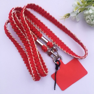 红色长挂绳加长款斜挎带挂脖绳子欧洲风格手机挂绳可以背的手机绳