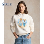 Ralph Lauren/拉夫劳伦女装 24年夏宽松版Polo Bear连帽衫RL25549