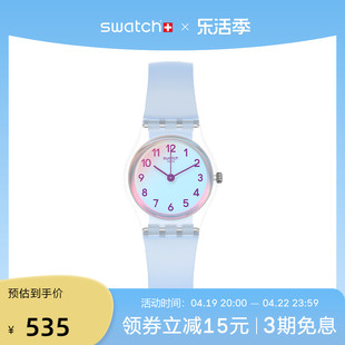 swatch斯沃琪瑞士手表女手表，简约小表盘，防水石英腕表