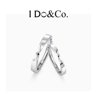 I Do&Co.永恒情侣对戒戒指女一对开口设计轻奢纪念日礼物送男女友