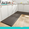大江地垫加厚皮革防水防油厨房，地毯可擦免洗长条，纯色防滑脚垫子