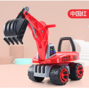 儿童玩具车挖掘机可挖土坐男孩大号工程宝宝挖机骑滑行1/3超音乐