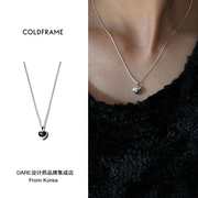 Dare买手店 Coldframe 韩国品牌 纯银爱心项链可爱甜美通勤ins风