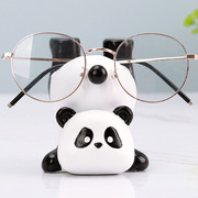 创意可爱熊猫眼镜架摆件家用眼镜托架眼镜店柜台道具展示架装饰品