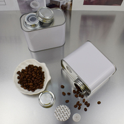 马口铁罐密封茶叶保存罐螺丝盖储物罐定制带单身排气阀咖啡豆铁罐
