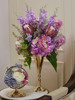 欧式美式高档客厅仿真花花艺套装，紫色样板间餐桌，装饰假花绣球摆设