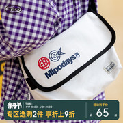 mipo儿童帆布斜挎包男女童，背包书包户外运动休闲简约