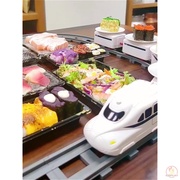 家用迷你回转寿司玩具火车电动轨道 传送带 旋转台 日式料理餐具