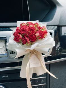 迷你精致干花束玫瑰结婚伴手礼情人节出风口车载夹毕业生日礼物