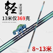 超细手竿碳素鱼竿8 9 10 12 13米钓竿超轻传统钓鱼竿