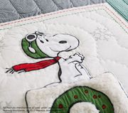 特* 圣诞史努B 贴布绣手工绗缝被床盖春秋被空调被夏凉被枕套