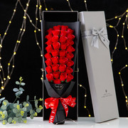 香皂花玫瑰花束礼盒，永生花情人节，表白结婚纪念日女生生日礼物