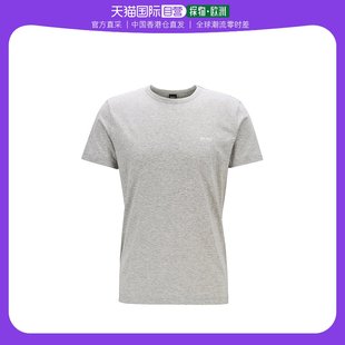 香港直邮hugoboss男士，浅灰色棉质，t恤tee-50245195-059男t恤
