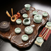 茶盘茶具套装家用小号紫砂泡茶实木茶台办公会客排水功夫茶海现代